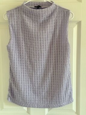 Dynamite Light Lavender Ribbed Sleeveless Top